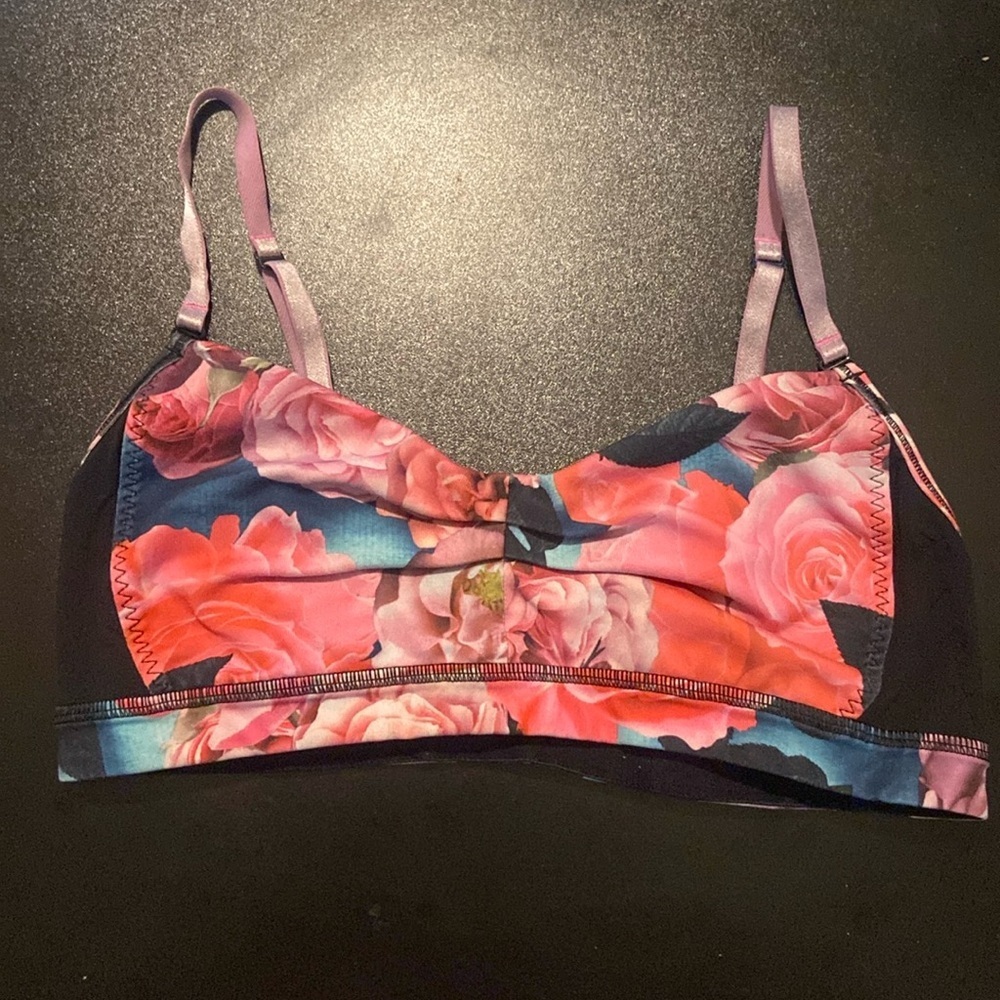 Lululemon floral sports bra